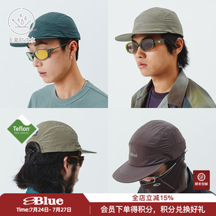 NothommeBLUE藍(lán)岐2025戶外輕量無氟防潑水五片式 金屬尼龍鴨舌帽