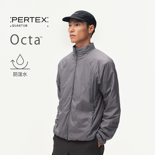 蓝岐OCTA抓绒拼接立领外套PERTEX单层超轻高密防泼水抗撕裂夹克男