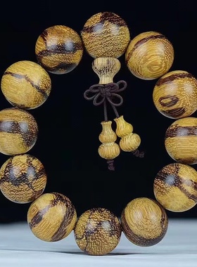 越南沉香手串20mm虎皮纹