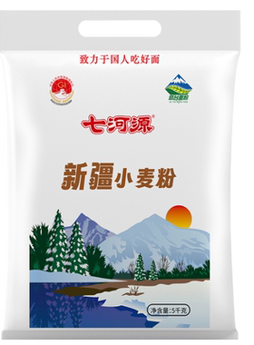 七河源新疆小麦粉5kg  （ GB/T1355-2021）奇台面粉包子饺子面条