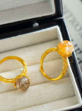 熹瑞天然黑金S925银戒