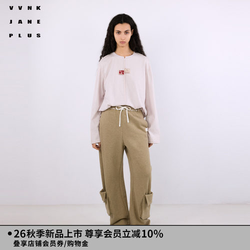 VVNK JANE PLUS2026秋季新款一手长直身圆领T恤女J630551368A
