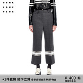 天丝羊毛斜纹呢微喇8分裤 PLUS春夏新品 子女J312859066A JANE VVNK