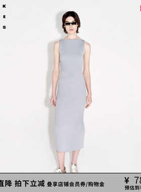【李冰冰/万茜同款】VVNK JANE PLUS春季新款罗纹针织修身连衣裙