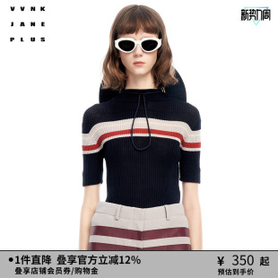 JANE 小爬领针织衫 PLUS春季 丝羊毛 女J310165607B 新品 VVNK