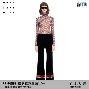 满幅字母小高领打底衫 VVNK 经典 PLUS秋冬新品 女J314052309C JANE