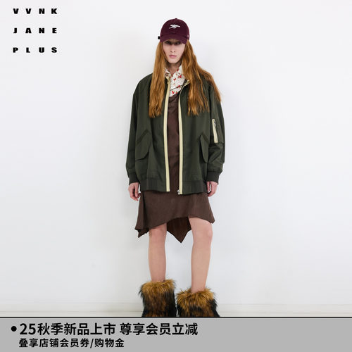 【李兰迪同款】VVNK JANE PLUS2025秋季新款多口袋工装夹克外套女