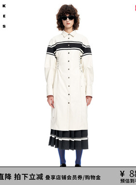 VVNK JANE PLUS夏季新品简约休闲衬衣式长袖连衣裙女J310650027B