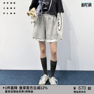 假两件休闲运动短裤 PLUS春季 女J510862303A JANE VVNK