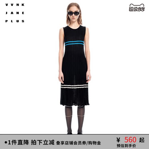 VVNKJANEPLUS宽松长款连⾐裙