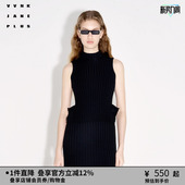 简约罗纹修身 VVNK 新款 PLUS春季 圆领针织背心女J411261648B JANE