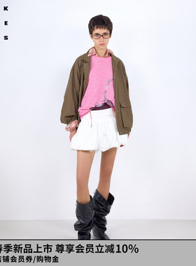 VVNK JANE PLUS2026春季新款复古格纹夹克外套女J610352003A