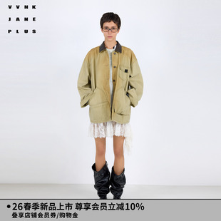 JANE VVNK PLUS2026春季 新款 外套女 一手长工装 卢昱晓同款