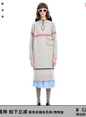 VVNK JANE PLUS春夏新品“全羊毛纱线”针织连衣裙女J311161603A