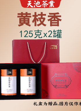 [传承系列秦]黄枝香 天池茶业1392凤凰单枞茶 潮州单丛茶125g*2罐