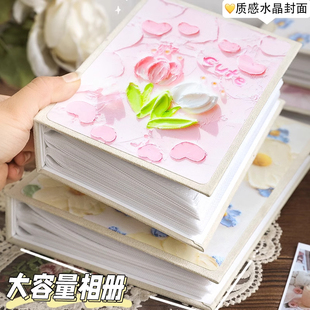 相册收纳本纪念册拍立得明信片大容量家庭儿童6寸照片情侣高级感