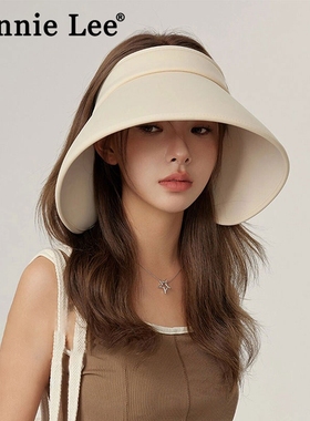 Winnie Lee日本设计师联名款环绕式大檐防晒帽空顶遮阳帽防紫外线