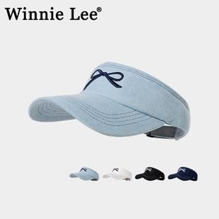牛仔空顶帽跑步帽子女鸭舌棒球帽夏季 Lee日本设计师联名款 Winnie