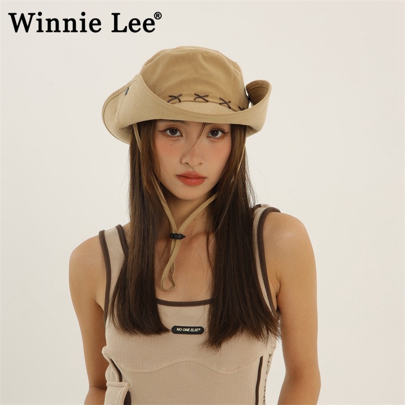 WinnieLee露营登山西部牛仔帽