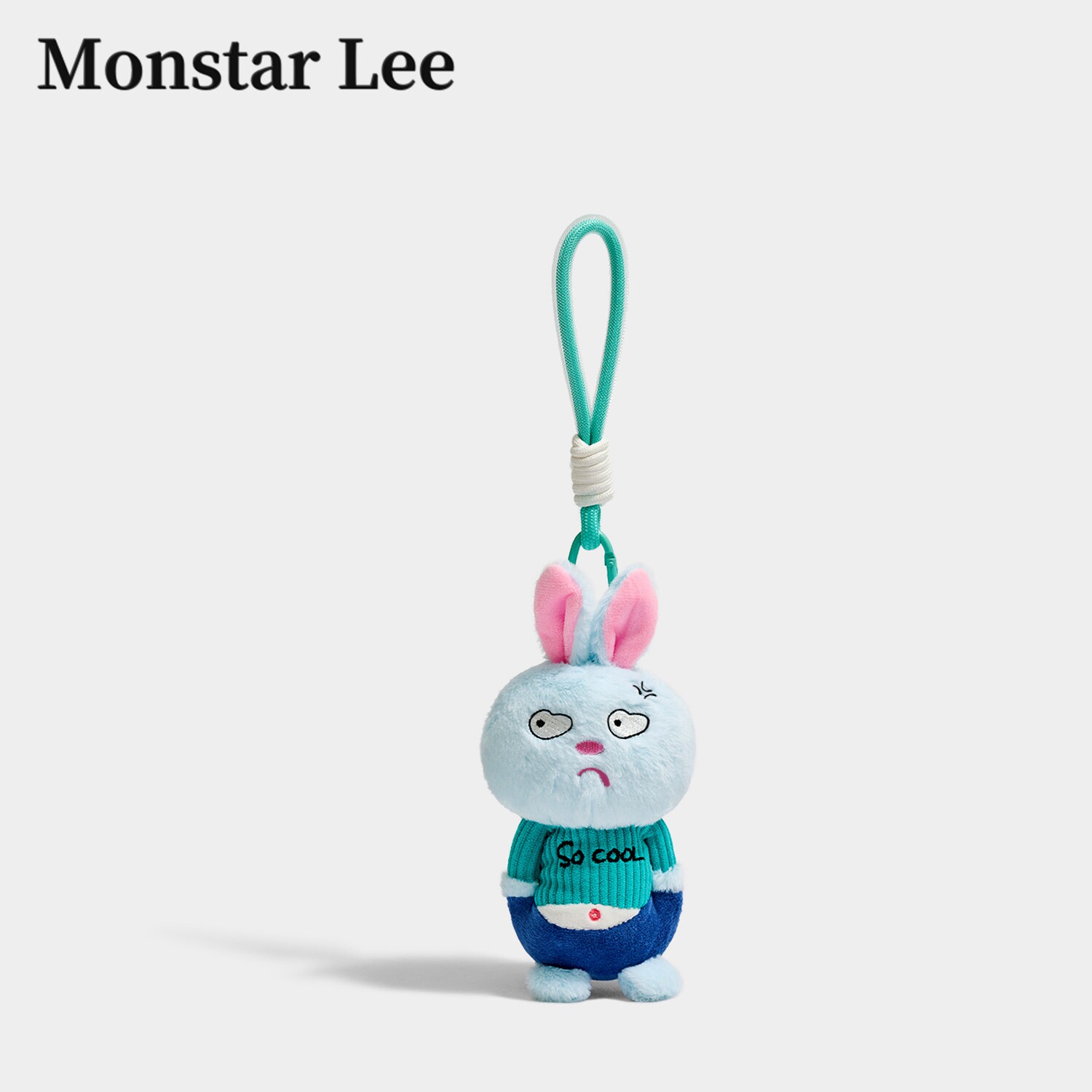 Monstar Lee日本设计师联名款可爱小兔子毛绒公仔钥匙扣挂件玩偶