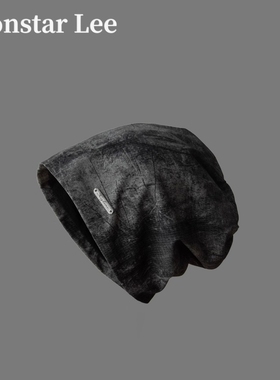 Monstar Lee日本设计师联名款大头围包头帽子女堆堆帽秋冬冷帽男