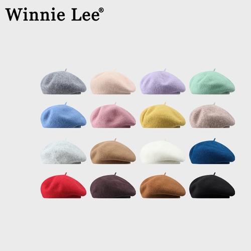WinnieLee石原里美羊毛贝雷帽子