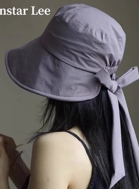 Monstar Lee日本设计师联名款大头围渔夫帽子户外速干防晒帽遮阳