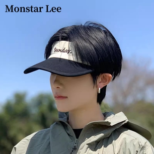拼色空顶鸭舌帽子夏季 遮阳帽防晒帽 Lee日本设计师联名款 Monstar