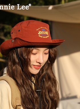 Winnie Lee日本设计师联名款户外露营速干登山帽渔夫帽女遮阳防晒