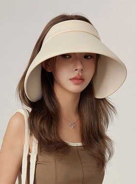 Monstar Lee日本设计师联名款环绕式大檐防晒帽空顶遮阳防紫外线