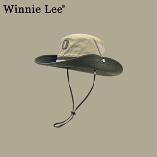 钓鱼速干登山帽子男 防晒渔夫帽女夏季 Winnie Lee日本设计师联名款