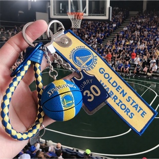 勇士周边库里篮球钥匙扣科比詹姆斯欧文杜兰特哈登学生书包挂件男