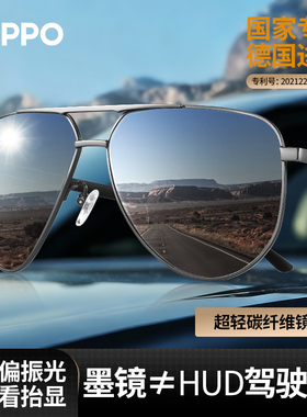ZIPPO偏光墨镜男款hud抬头显示变色防紫外线开车驾驶太阳镜75861