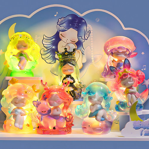 梦境之夜第三代盲盒女孩发光公仔