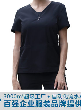 洗手衣医护弹力制服医生服护士服牙科手术室工作服女装定制logo