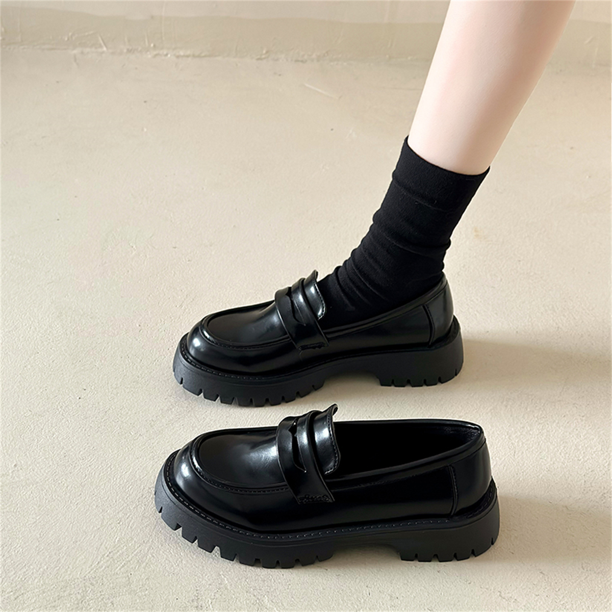 英伦风小皮鞋女春秋2025