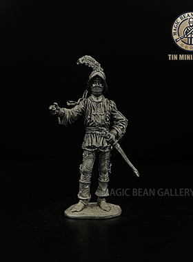 魔铸馆 EKcasting收藏级金属兵人 - 欧洲瑞士戟兵军官