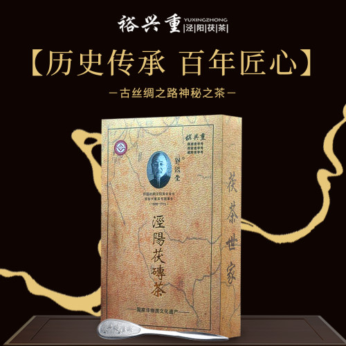 裕兴茯茶黄卡900g金花黑茶特级
