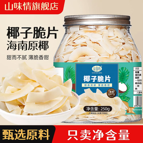 椰子脆片椰子片海南特产