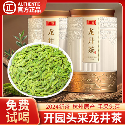 龙井茶2024新茶开园头采绿茶500g