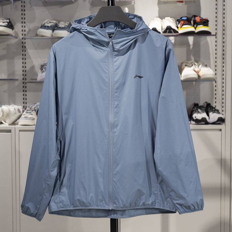 李宁薄款运动风衣男2025新款速干半透明夏季外套防晒衣AFDV261