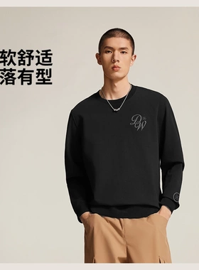 李宁卫衣 2026春季新品韦德系列男子时尚运动套头无帽卫衣AWDW013