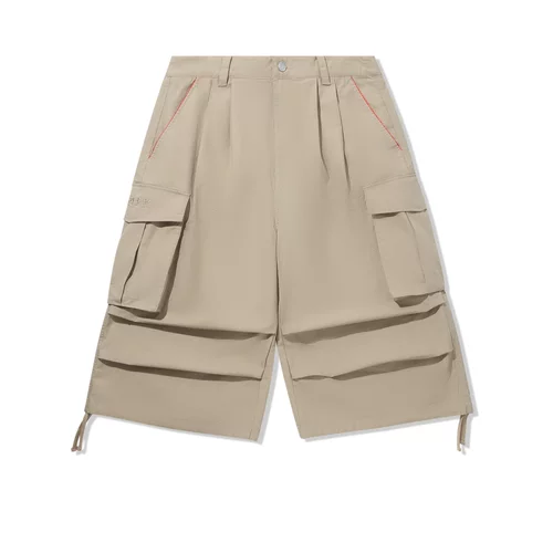 中国李宁男子2025新款直筒宽松七分休闲裤AKSV543-2