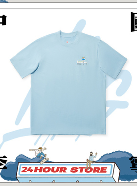 李宁X Phil Hackett联名系列男女同款宽松短袖文化衫AHSU213