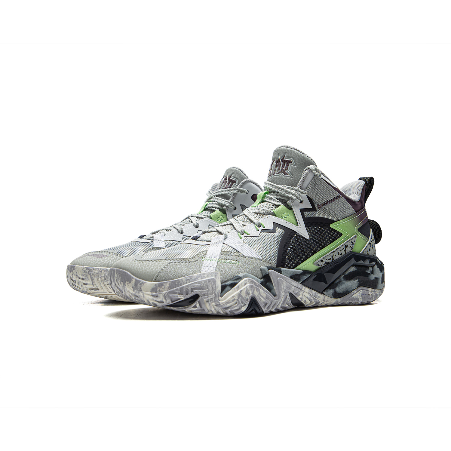 中国李宁男大童怒放 PRO回弹支撑稳定轻质中帮童篮球鞋YKBV012