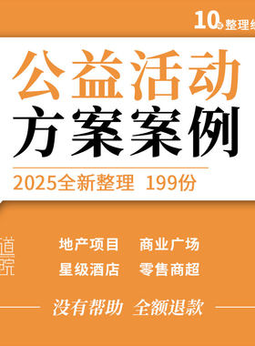 置地公司地产项目商业广场酒店汽车白酒品牌零售商超公益活动方案