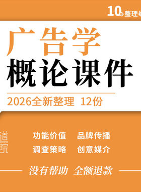 广告学概论教学课件PPT内涵特征功能与价值品牌传播调查策略创意