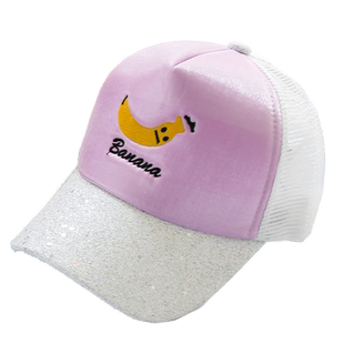 夏季儿童帽子男潮防晒女童遮阳帽春秋亮片鸭舌帽棒球帽2-10岁洋气