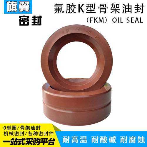 旗翼氟胶氟胶砂浆泵骨架油封