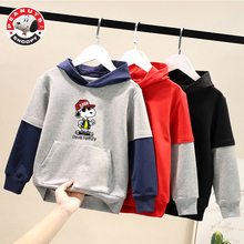 42.9元包邮  史努比 秋冬童装假两件卫衣